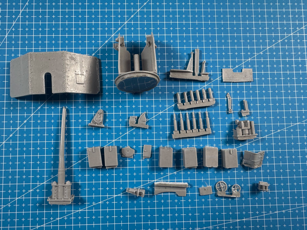 1/35 WWII KwK 38 Anti-Tank Gun, Resin Model Vehicle Kit, Unassembled and Unpainted