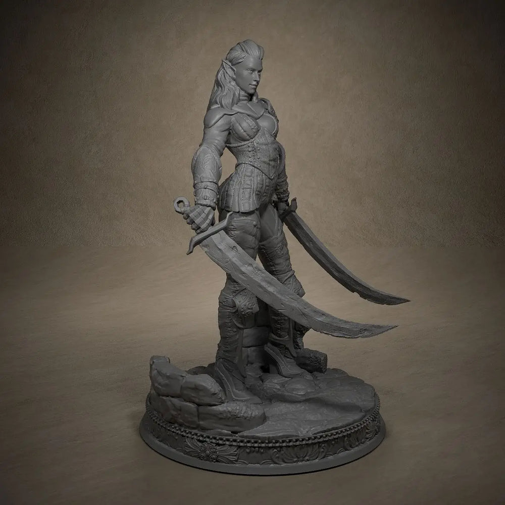 80mm Modern Female Soldier/Spy in Tactical Gear, Resin Model Figure Kit, Unassembled and Unpainted