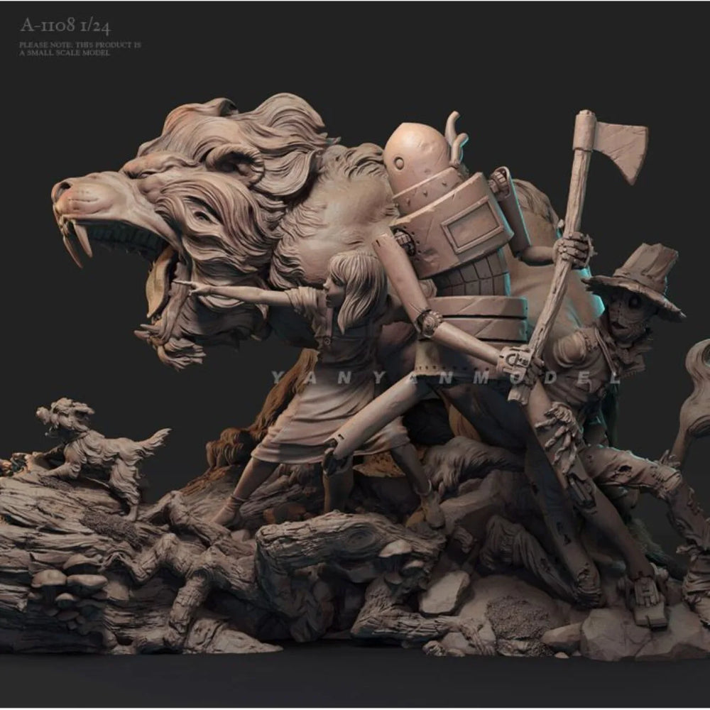 1/24 Roaring Winged Dragon, Resin Model Figure Kit, Fantasy Theme, Unassembled and Unpainted