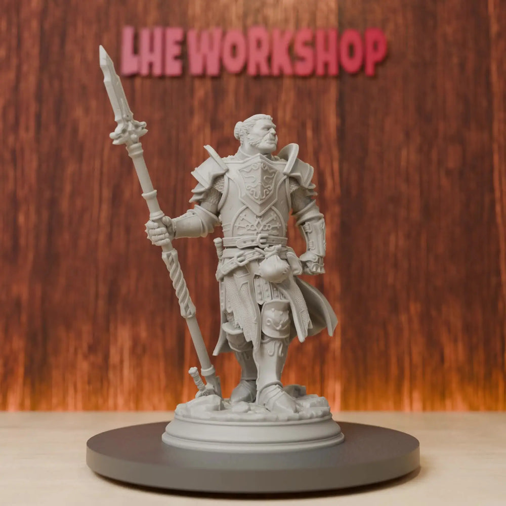 Orc Spear Paladin, Resin Model Figure Kit, Fantasy Theme, Unassembled and Unpainted