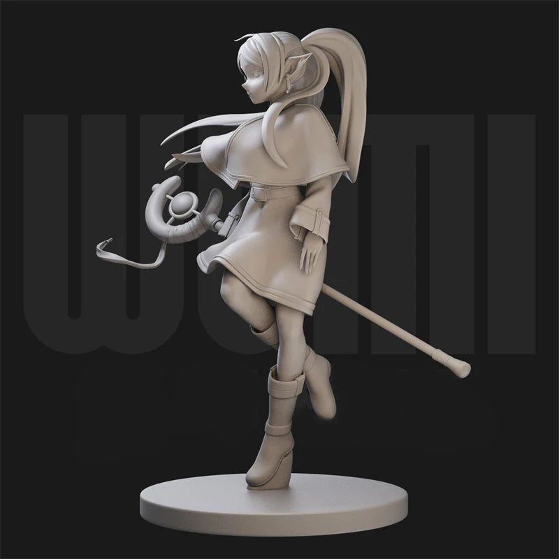 1/24 Girl with Pigtails, Resin Model Figure Kit, Anime Theme, Unassembled and Unpainted
