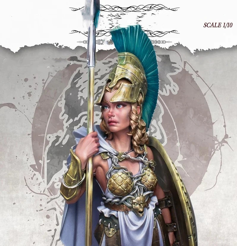1/10 Ancient Greek & Roman Warriors, 4 Figures, Resin Model Bust Kit, Unassembled and Unpainted