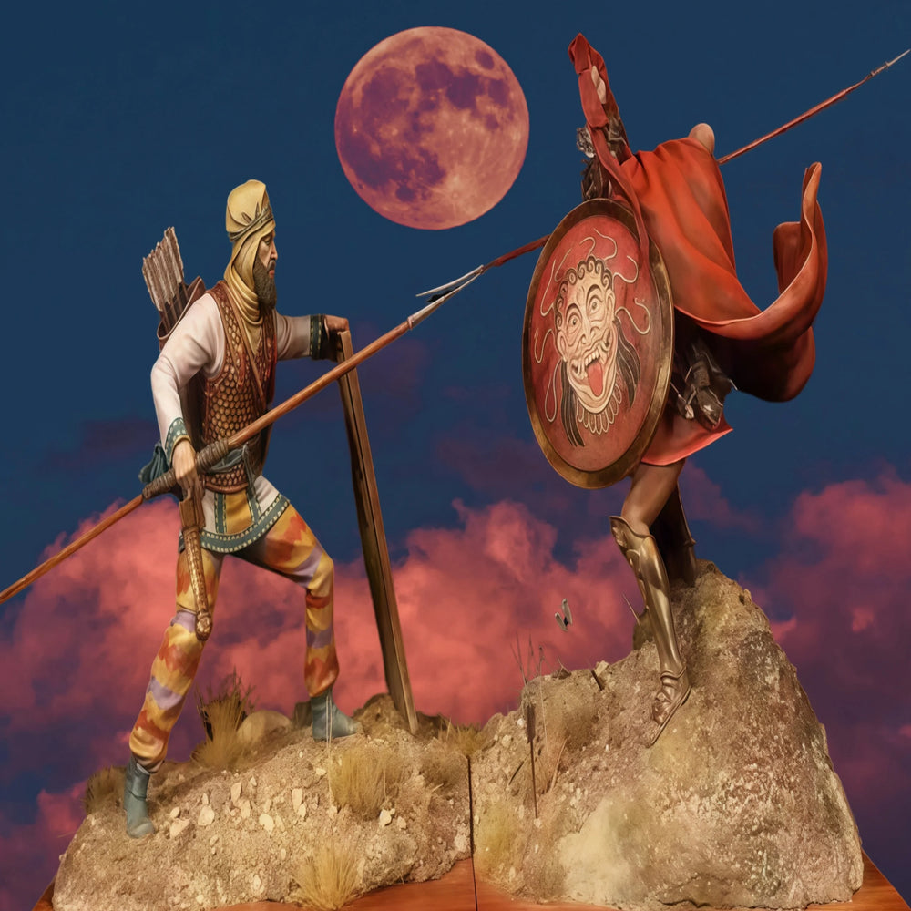 1/24 Ancient Fantasy Warriors, 2 Figures, Resin Model Figure Kit, Unassembled and Unpainted