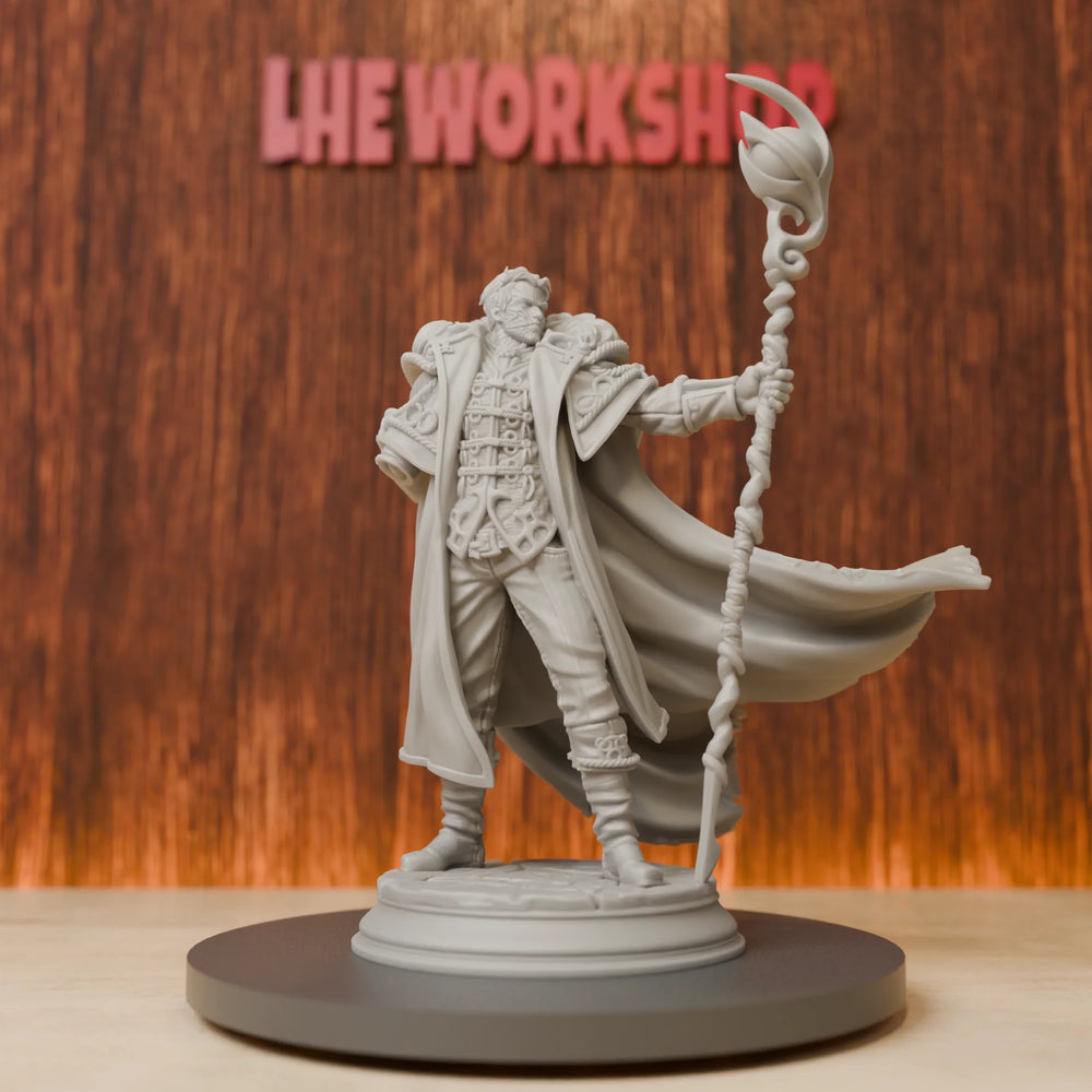 75mm Evil Broken Sorcerer, Resin Model Figure Kit, Fantasy Theme, Unassembled and Unpainted