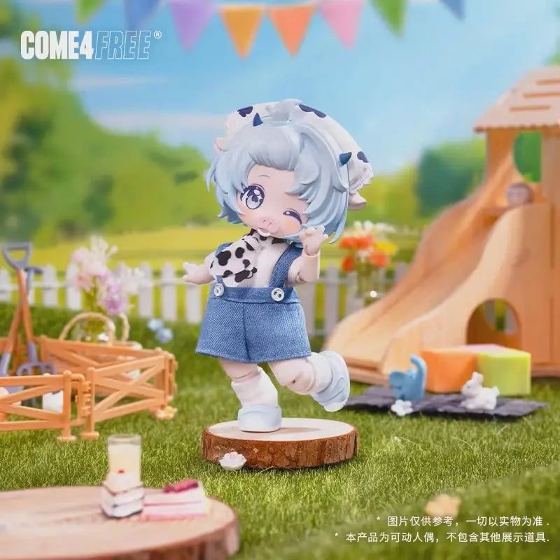 1/12 Chibi Dessert Series Blind Box, Resin Model Figure Kit, Anime Theme, Unassembled and Unpainted