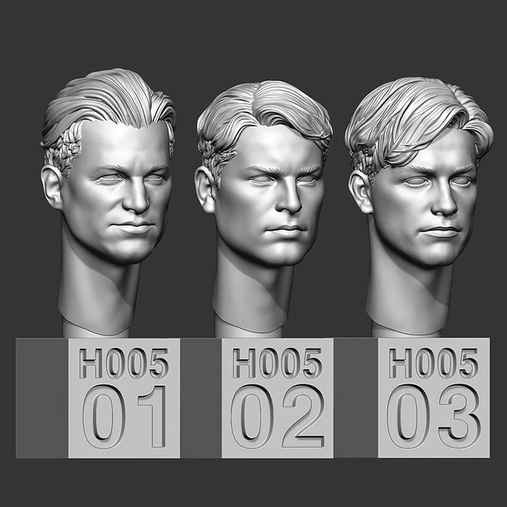 1/35 Modern Male Character Heads, 6 Figures, Resin Model Figure Kit, Military Theme, Unassembled and Unpainted