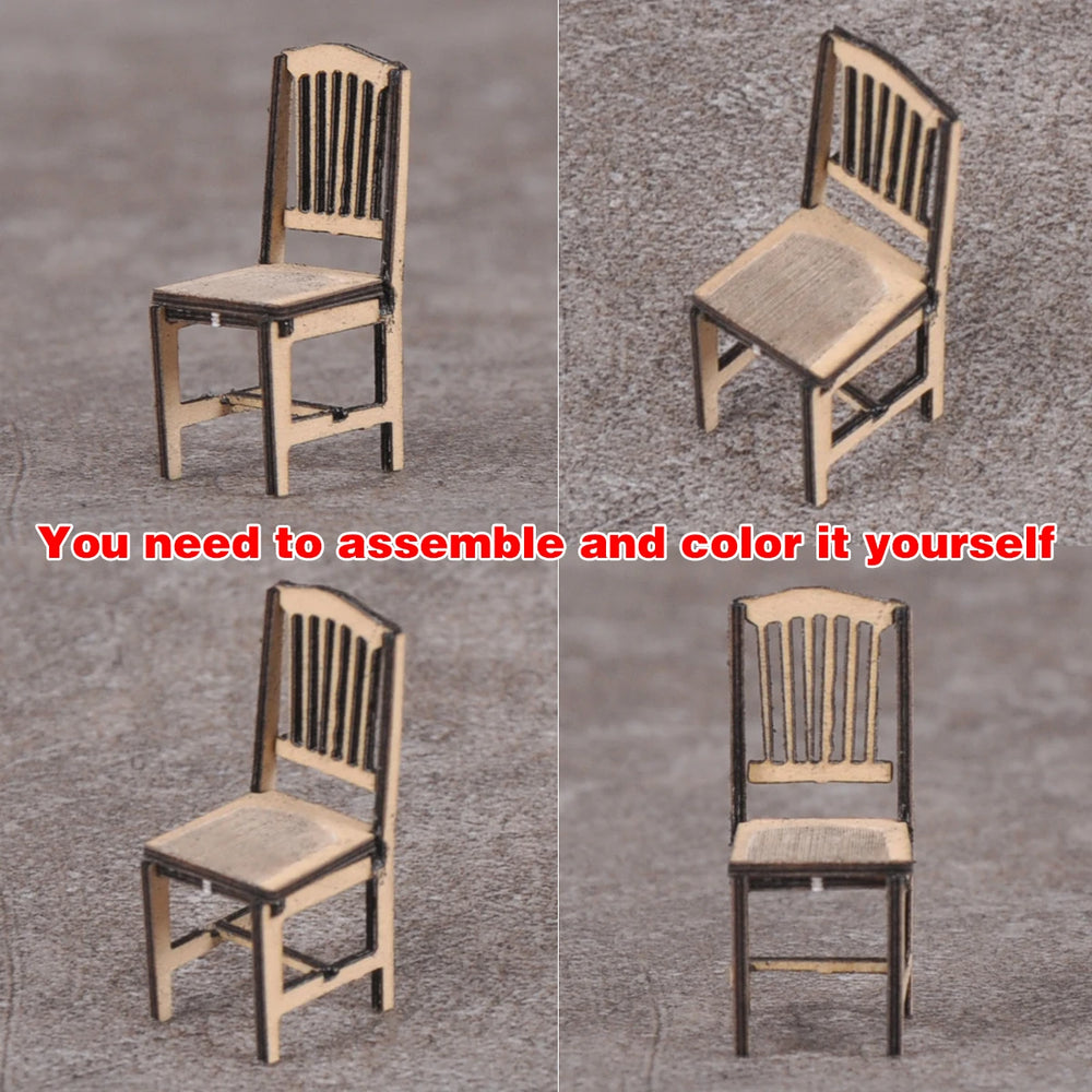 1/35 Furniture Set, Resin Model Terrain Kit, Historical Theme, Unpainted