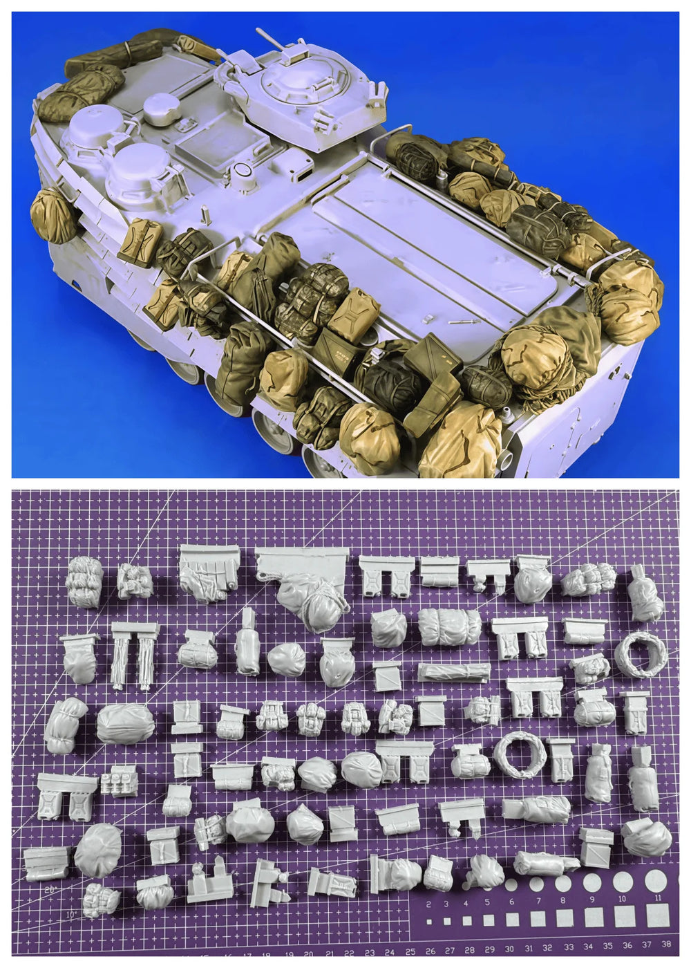 1/35 Cold War AAVP-7A1 Armored Personnel Carrier, Resin Model Vehicle Kit, Unassembled and Unpainted