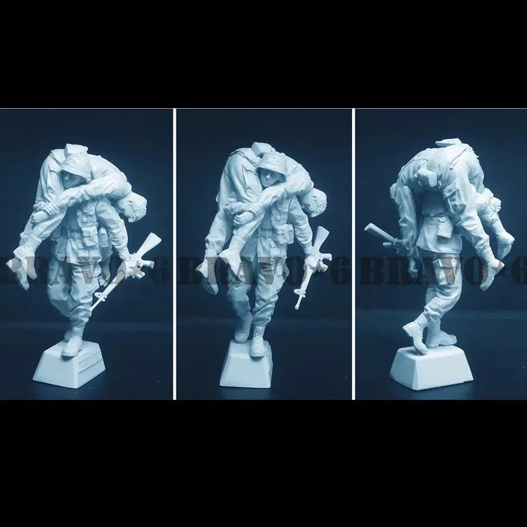 1/35 Modern US Army Rescue Soldier, Resin Model Figure Kit, Unassembled and Unpainted