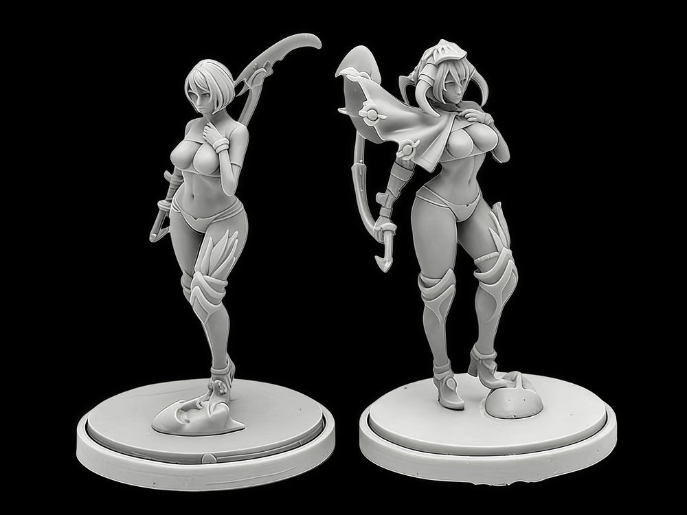 45mm Sickle Knight, Resin Model Figure Kit, Fantasy Theme, Unassembled and Unpainted