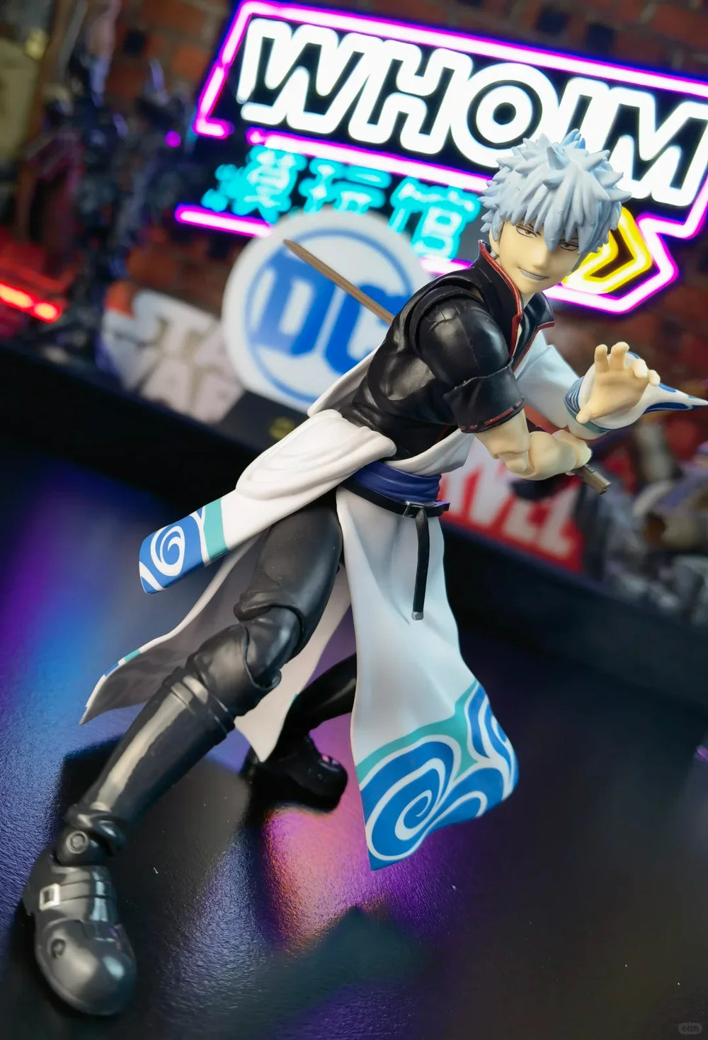 White-Haired Warrior, Resin Model Figure Kit, Anime Theme, Unassembled and Unpainted