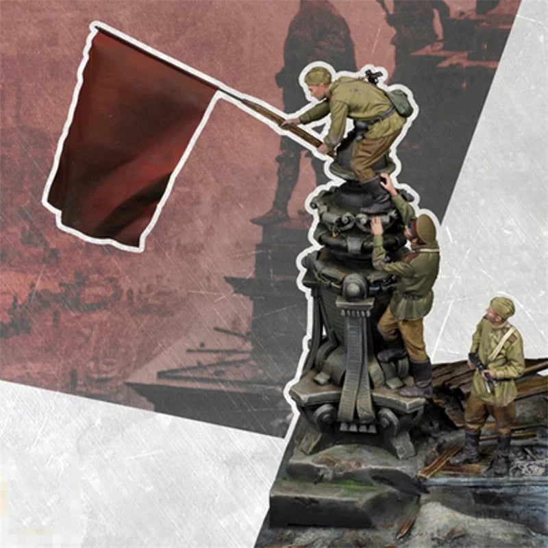 1/35 Mechanical Warrior, Resin Model Bust Kit, Fantasy Theme, Unassembled and Unpainted