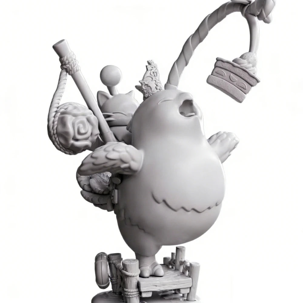 Chibi Creature, Resin Model Figure Kit, Anime Theme, Unassembled and Unpainted
