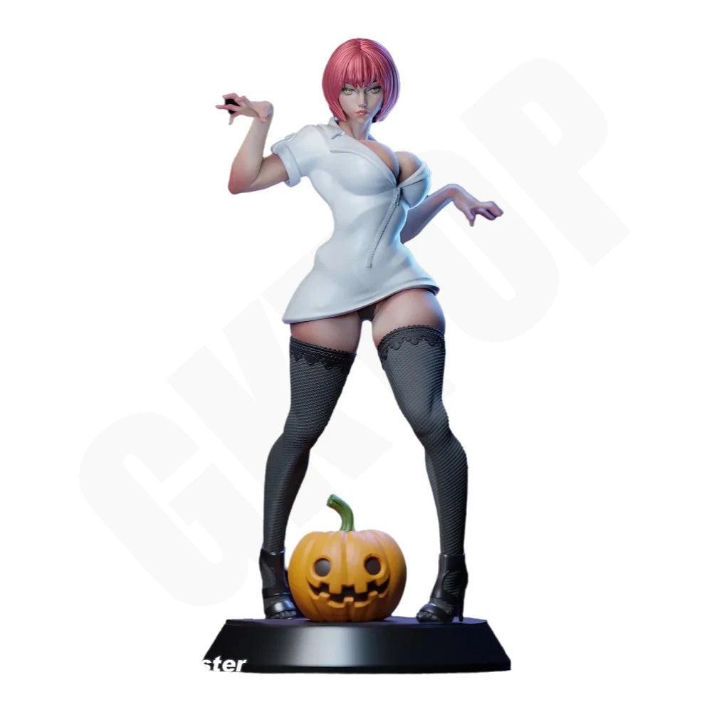 1/24 Halloween Pin-up, Resin Model Figure Kit, Fantasy Theme, Unassembled and Unpainted