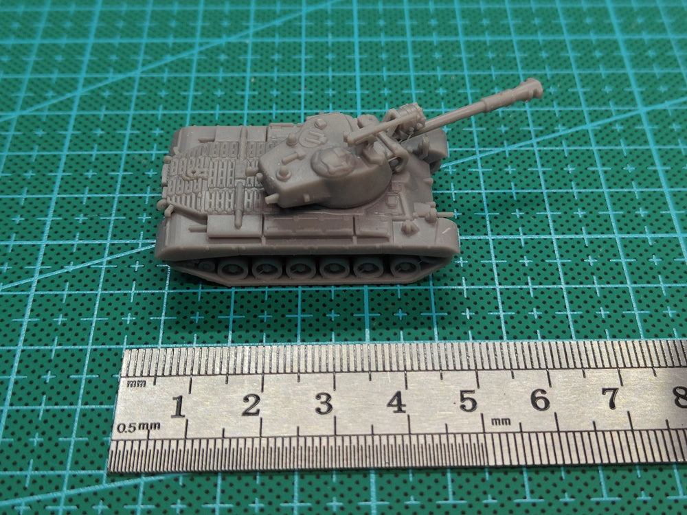 1/144 Cold War M46 Patton Tank, Resin Model Vehicle Kit, Unassembled and Unpainted