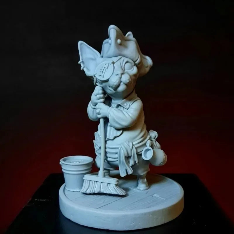 70mm Pirate, Resin Model Figure Kit, Fantasy Theme, Unassembled and Unpainted