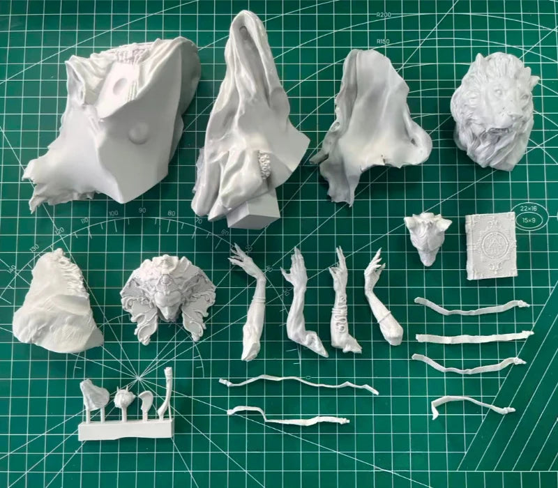1/12 Mythical Demon Deity, Resin Model Bust Kit, Mythology Theme, Unassembled and Unpainted