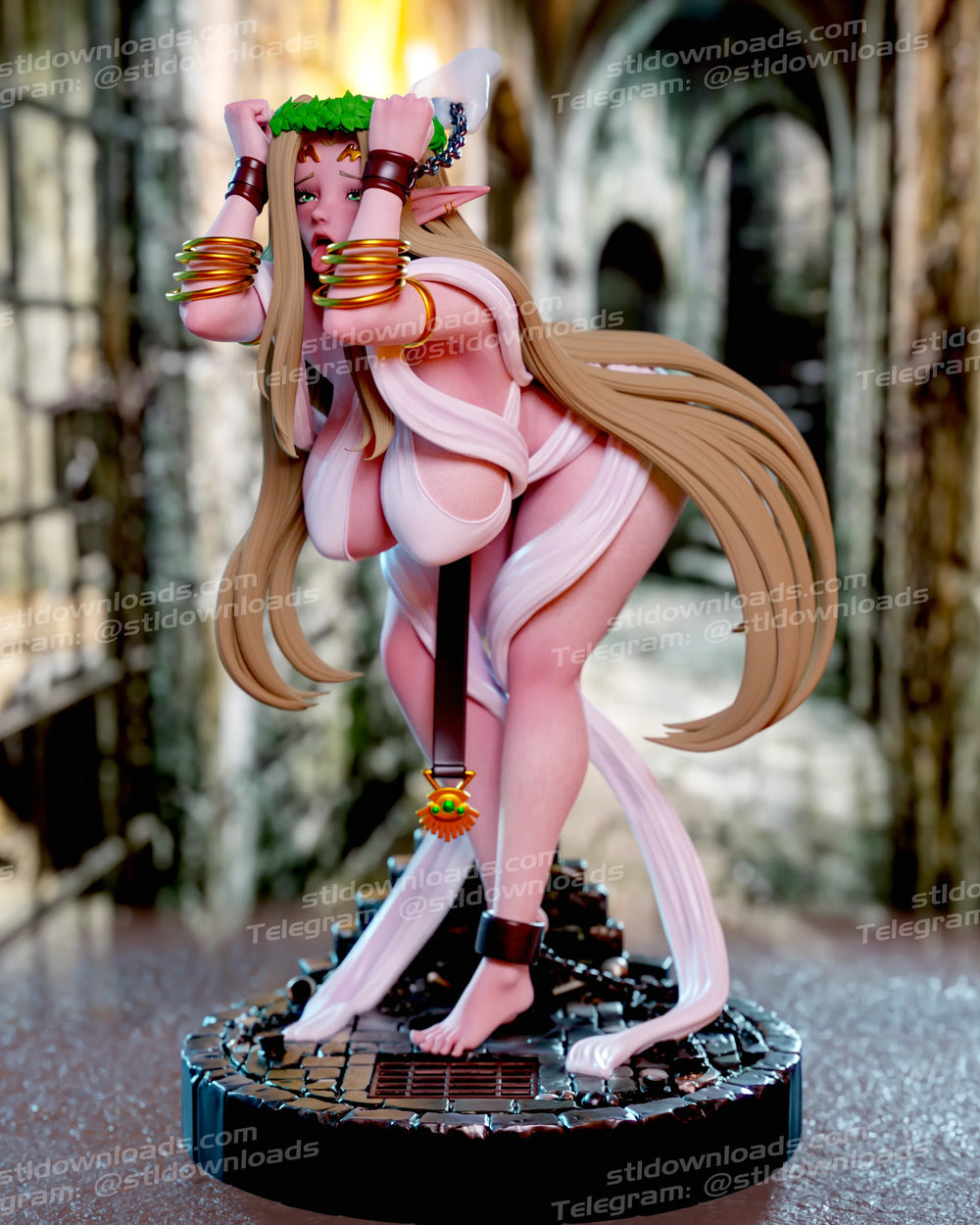 1/24 Elf Woman, Resin Model Figure Kit, Fantasy Theme, Unassembled and Unpainted