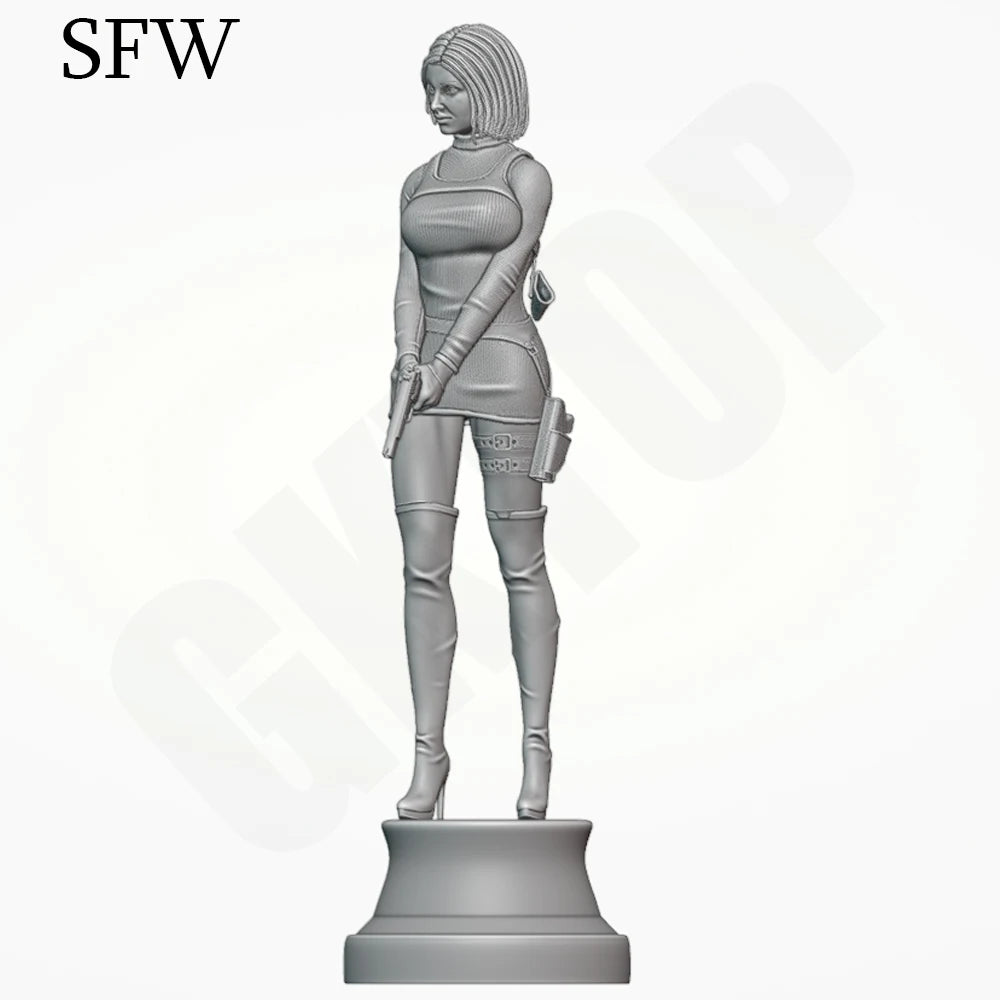 1/24 Tactical Beauty, Resin Model Figure Kit, Unassembled and Unpainted