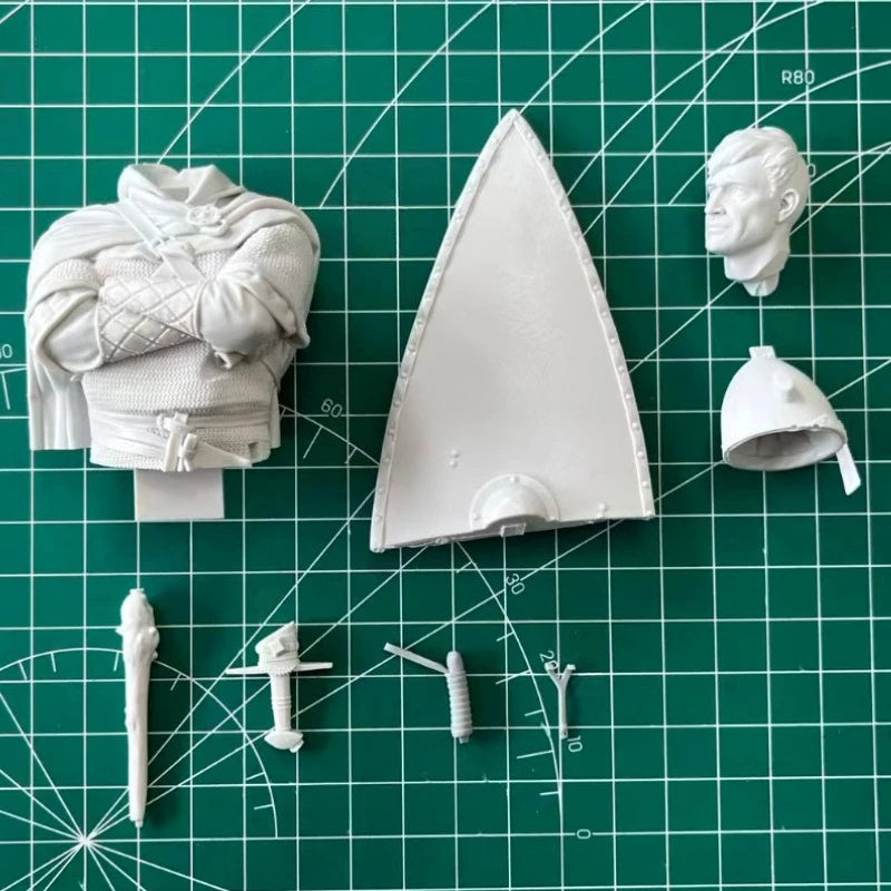 1/12 Ancient Warrior Conqueror, Resin Model Bust Kit, Unassembled and Unpainted