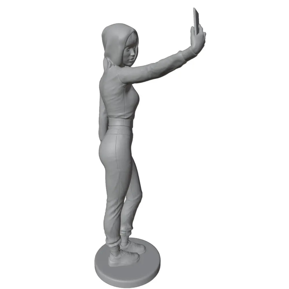 75mm Modern Girl, Resin Model Figure Kit, Unassembled and Unpainted
