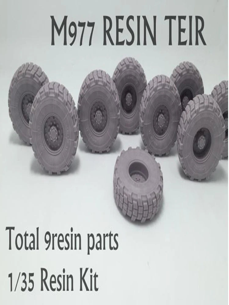 1/35 Modern Military M977 Truck Tires, Resin Model Accessory Kit, Unpainted