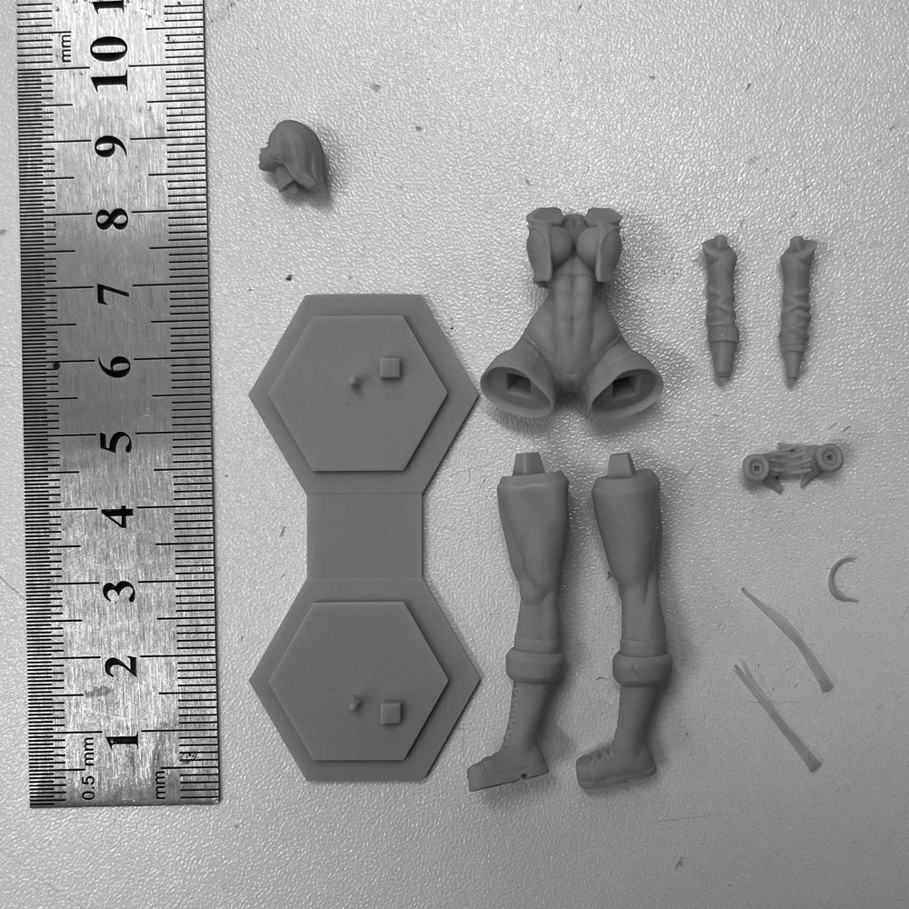 1/24 Female Boxer, Resin Model Figure Kit, Fantasy Theme, Unassembled and Unpainted