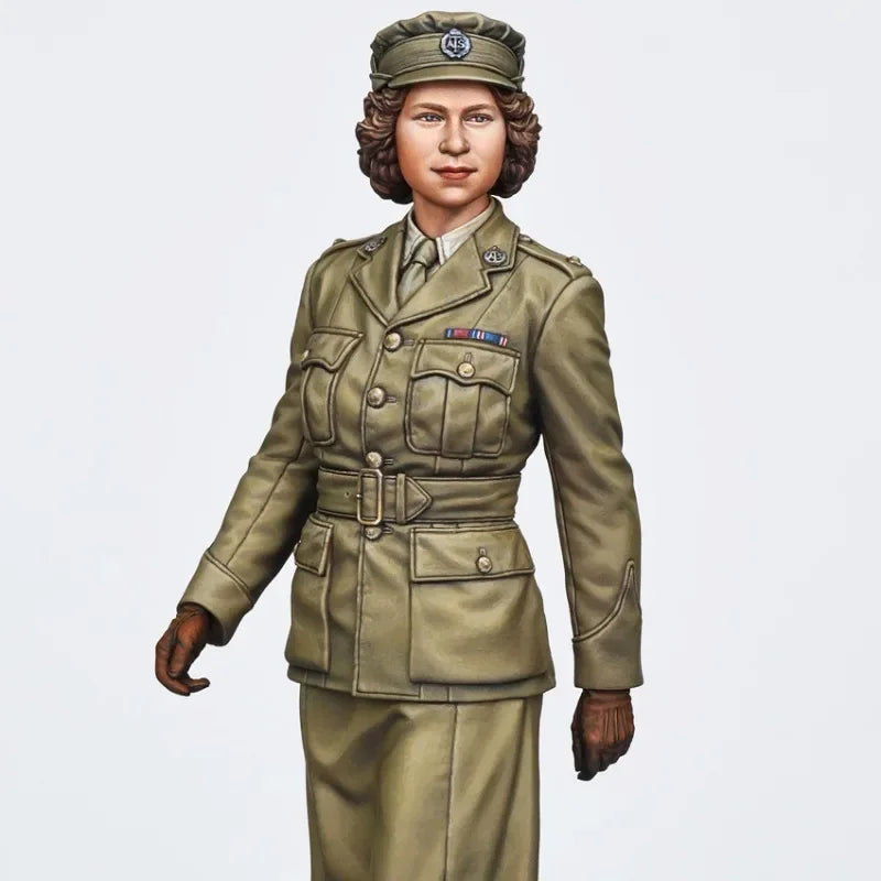 1/35 WWII British Female Officer, Resin Model Figure Kit, Unassembled and Unpainted