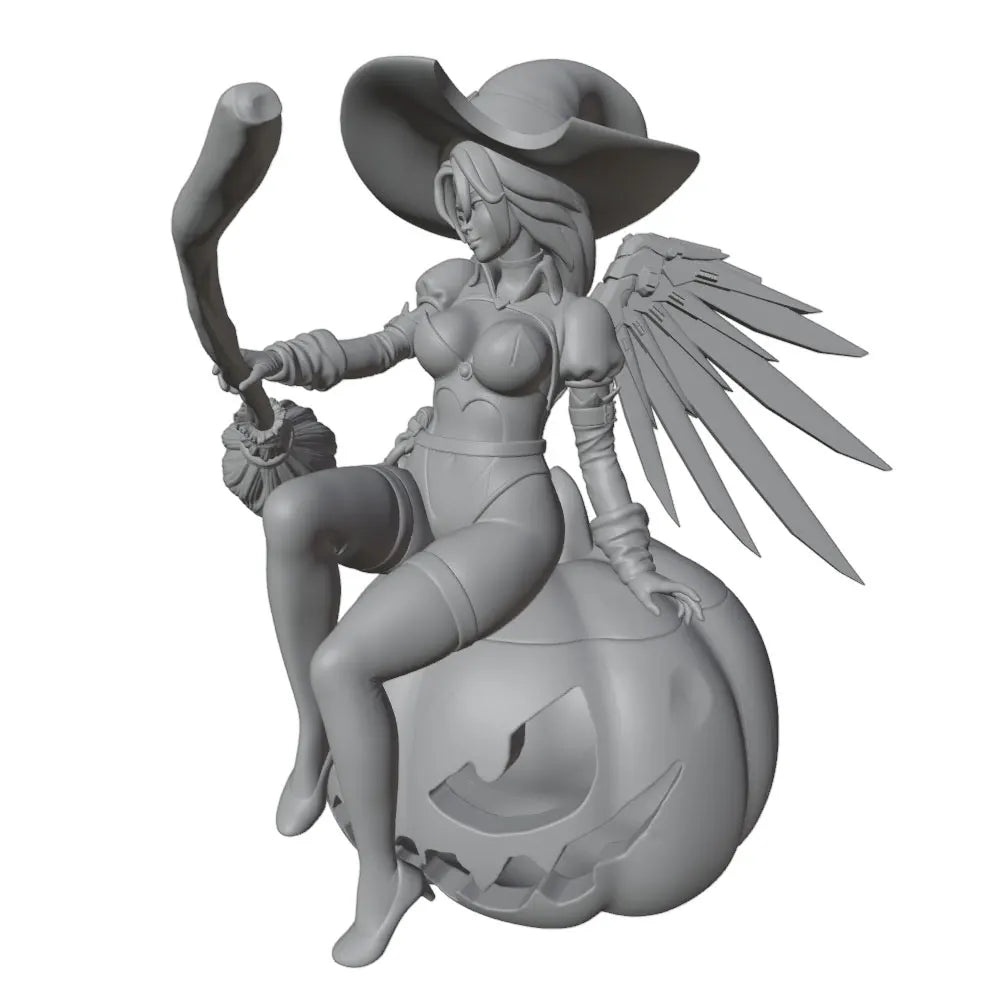 1/24 Witch, Resin Model Figure Kit, Anime Theme, Unassembled and Unpainted