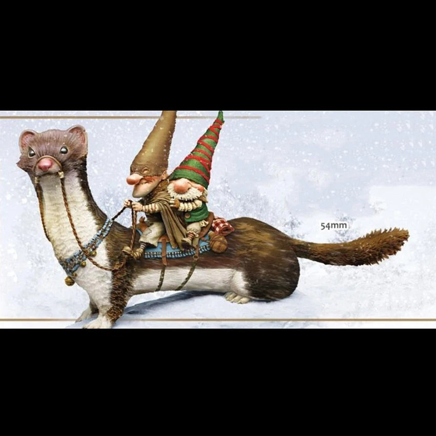 1/32 Armored Rat Beasts, 3 Figures, Resin Model Creature Kit, Fantasy Theme, Unassembled and Unpainted