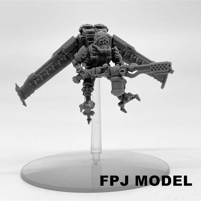 28mm Scavenger Operators, 9 Figures, Resin Model Figure Kit, Sci-Fi Theme, Unassembled and Unpainted