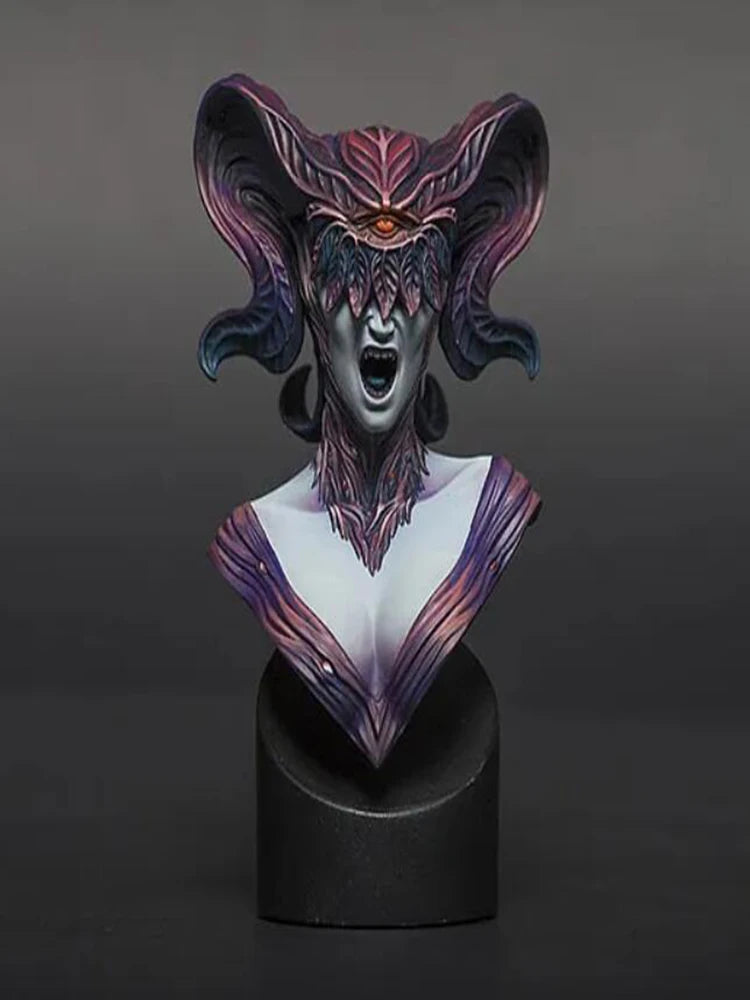 1/10 Demon Officer, Resin Model Bust Kit, Fantasy Theme, Unassembled and Unpainted