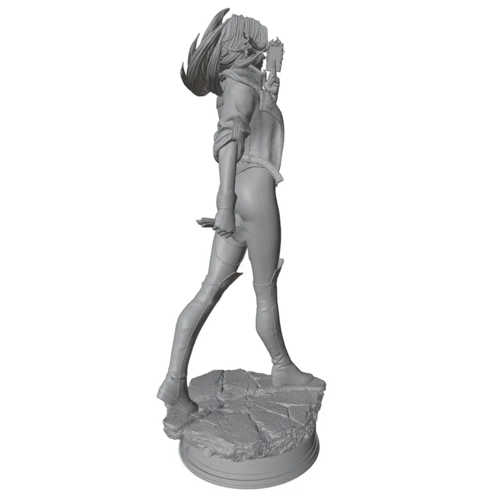 1/24 Female Archer Mid-Jump with Bow, Resin Model Figure Kit, Unassembled and Unpainted