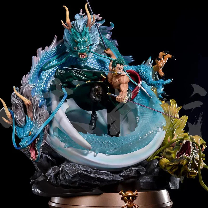 Three-Headed Dragon, Resin Model Figure Kit, Fantasy Theme, Unassembled and Unpainted