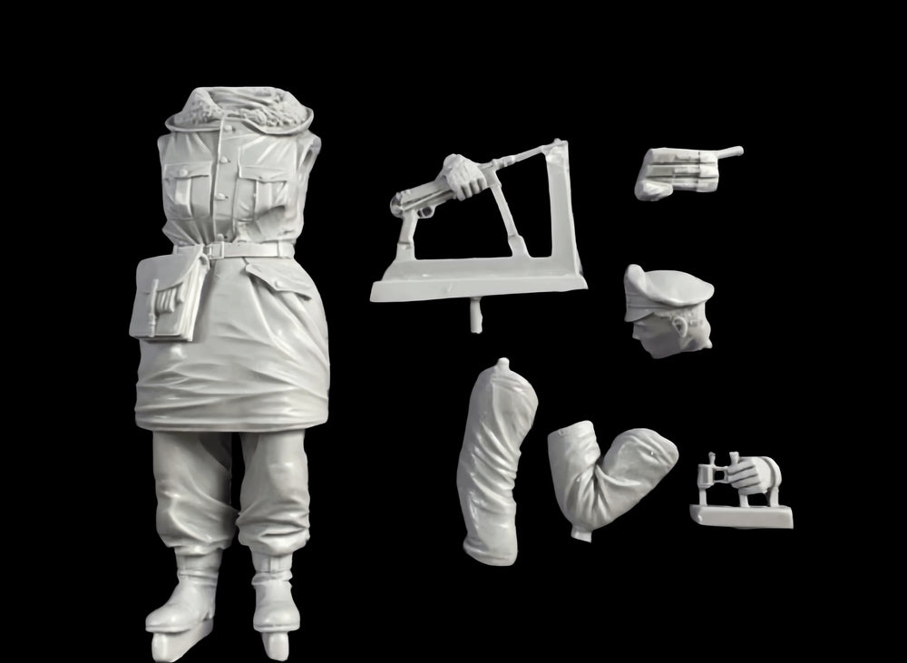 1/16 WWI German Commander, Resin Model Figure Kit, Unassembled and Unpainted