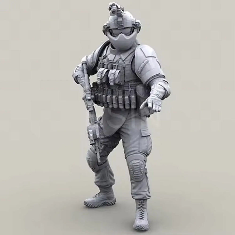 1/35 Modern U.S. Army Soldier, Resin Model Figure Kit, Unassembled and Unpainted