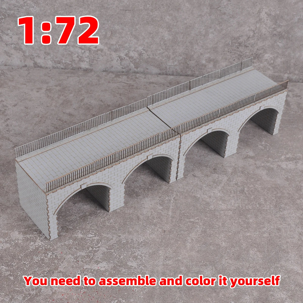 1/72 Railway Bridge, Resin Model Terrain Kit, Historical Theme, Unpainted
