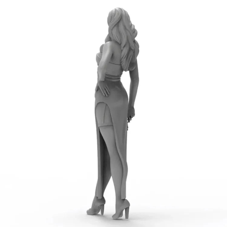 1/24 Modern Female Character, Resin Model Figure Kit, Unassembled and Unpainted