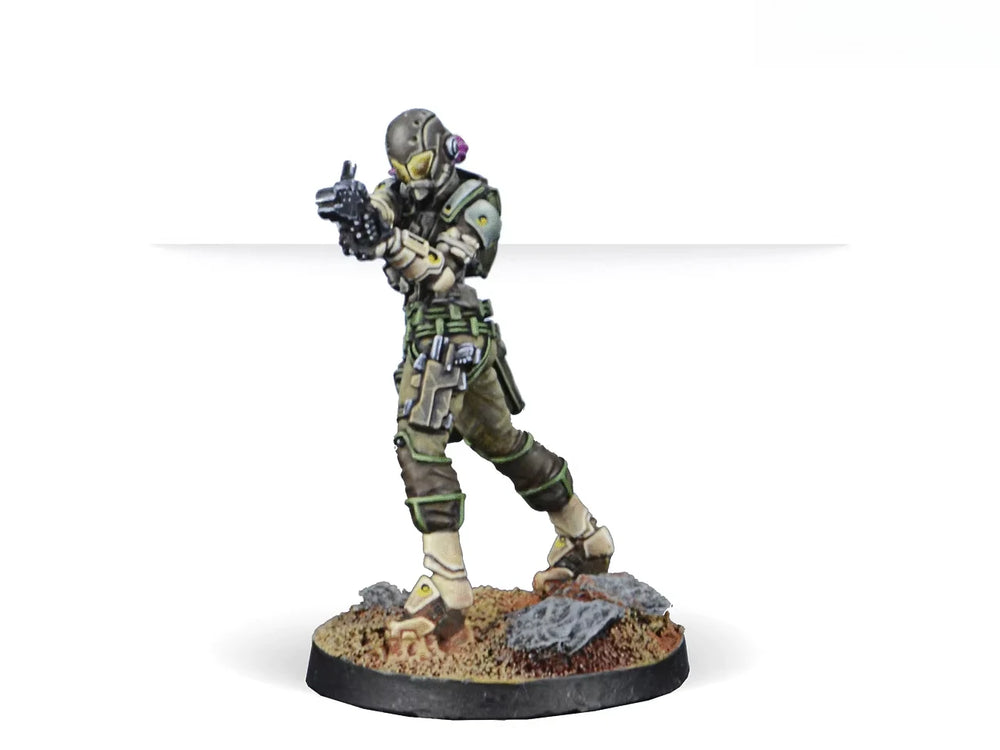 28mm Modern Futuristic Powered Armor Soldiers, 4 Figures, Resin Model Figure Kit, Unassembled and Unpainted