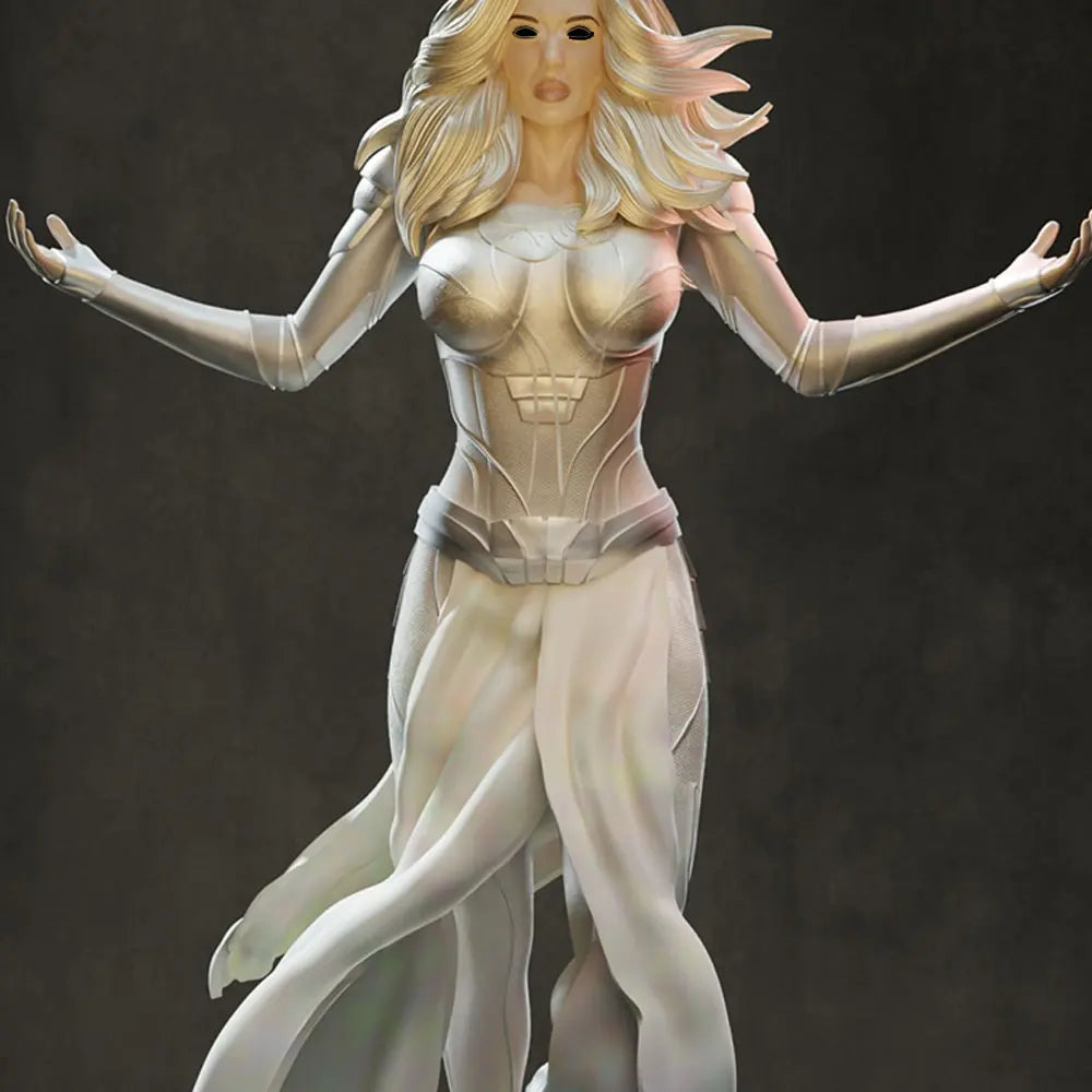 1/24 Sorceress with Windswept Hair Arms Raised, Resin Model Figure Kit, Unassembled and Unpainted
