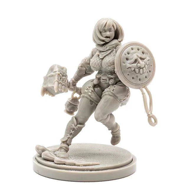 Undead Female Warrior, 9 Figures, Resin Model Figure Kit, Fantasy Theme, Unassembled and Unpainted