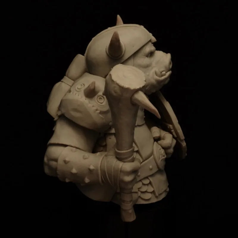 1/12 Orc Mercenary, Resin Model Bust Kit, Fantasy Theme, Unassembled and Unpainted