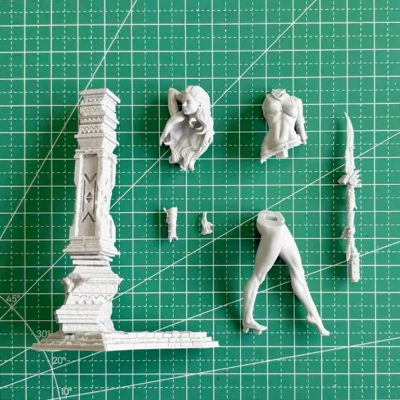 1/24 Female Huntress Warrior, Resin Model Figure Kit, Fantasy Theme, Unassembled and Unpainted