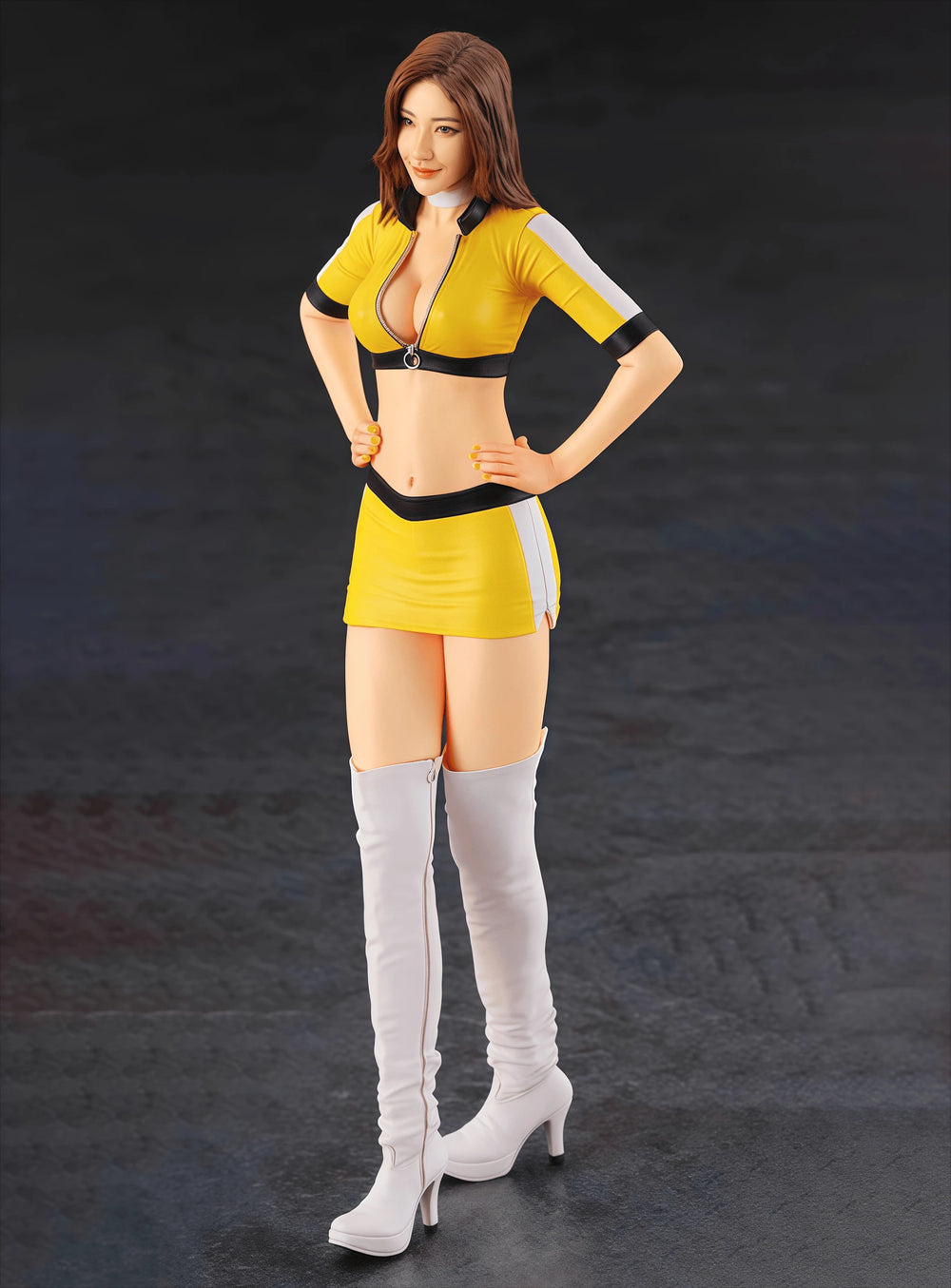 1/12 Modern Racing Girl, Resin Model Figure Kit, Unassembled and Unpainted