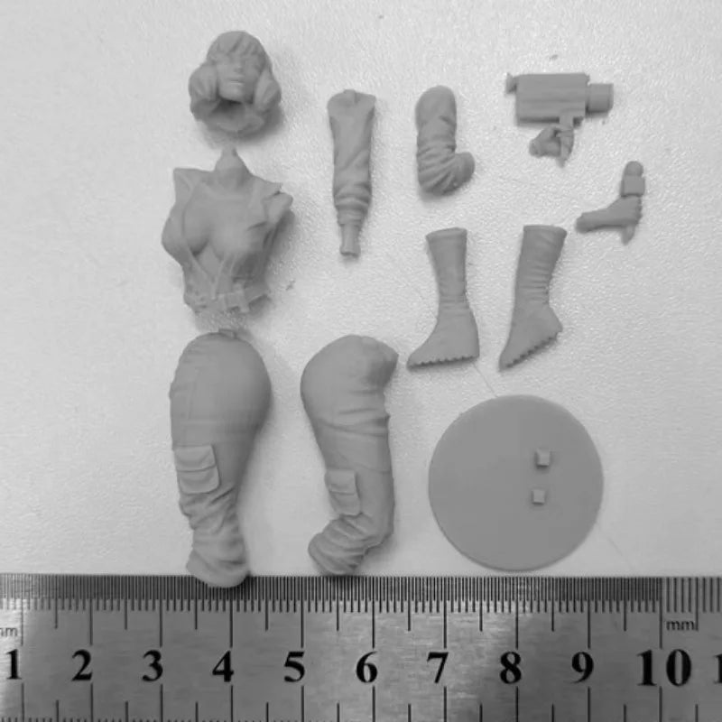 1/24 April O'Neil, Resin Model Figure Kit, Anime Theme, Unassembled and Unpainted