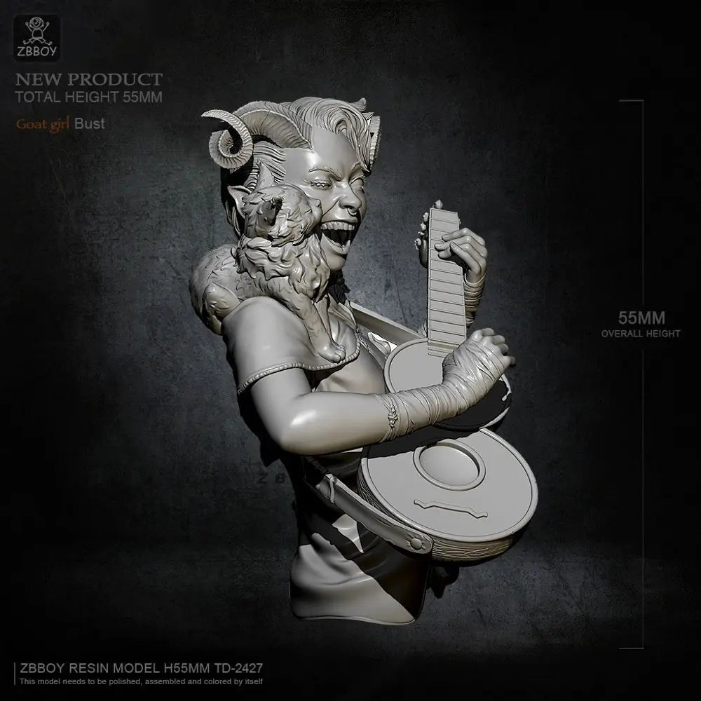55mm 55mm Fantasy Fairy, Resin Model Bust Kit, Fantasy Theme, Unassembled and Unpainted