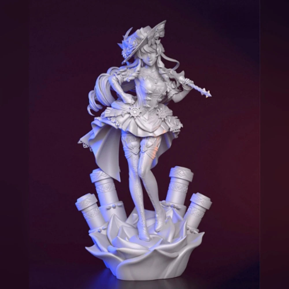 150mm Anime Navia, Resin Model Figure Kit, Anime Theme, Unassembled and Unpainted
