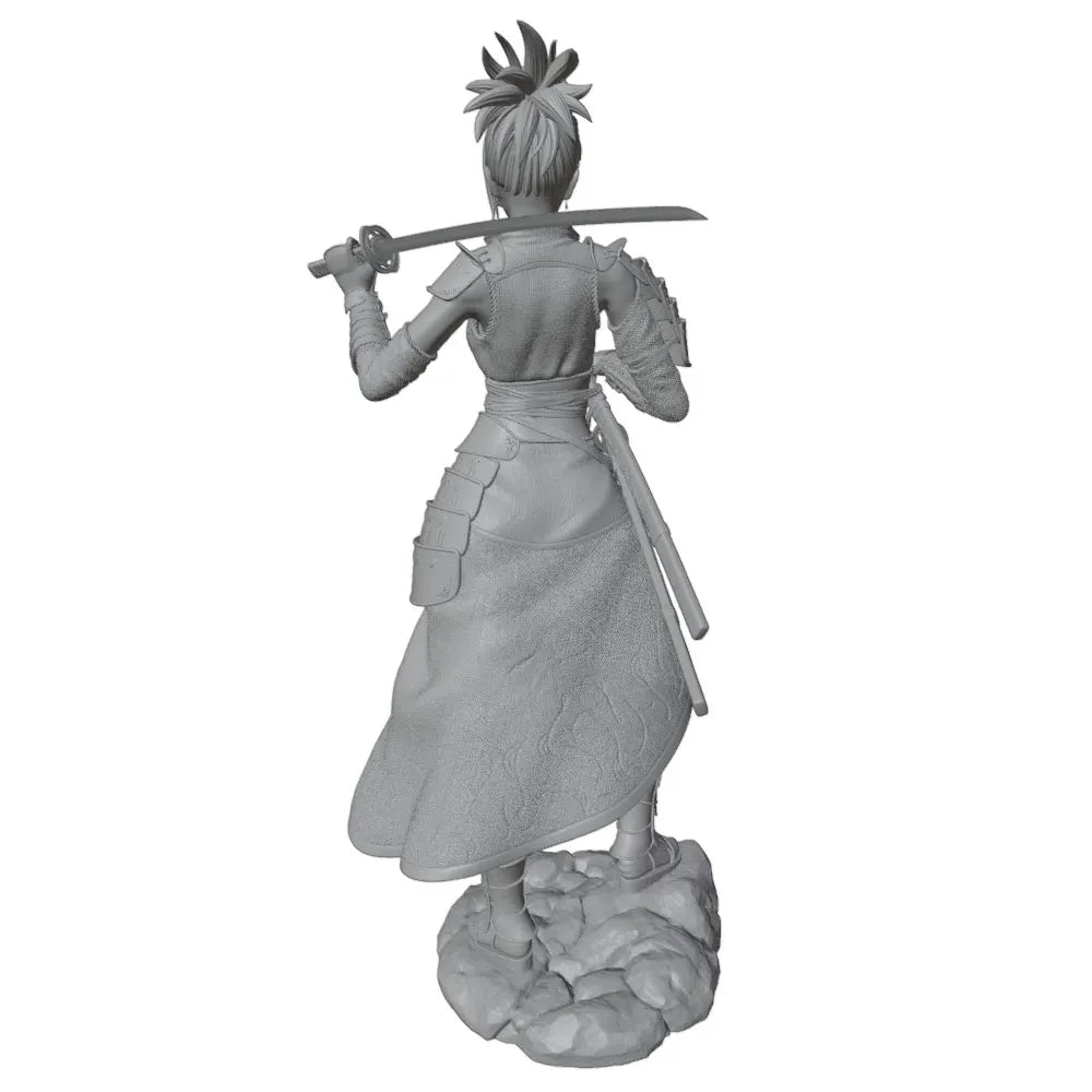 1/24 Warrior with Rifle, Resin Model Figure Kit, Fantasy Theme, Unassembled and Unpainted