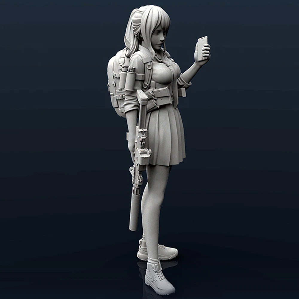 1/35 City Destroyer Tactical Gunman, Resin Model Figure Kit, Sci-Fi Theme, Unassembled and Unpainted