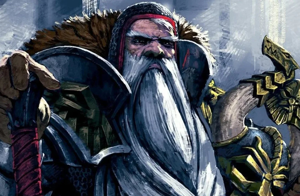28mm Dwarf Warrior, Resin Model Figure Kit, Fantasy Theme, Unassembled and Unpainted